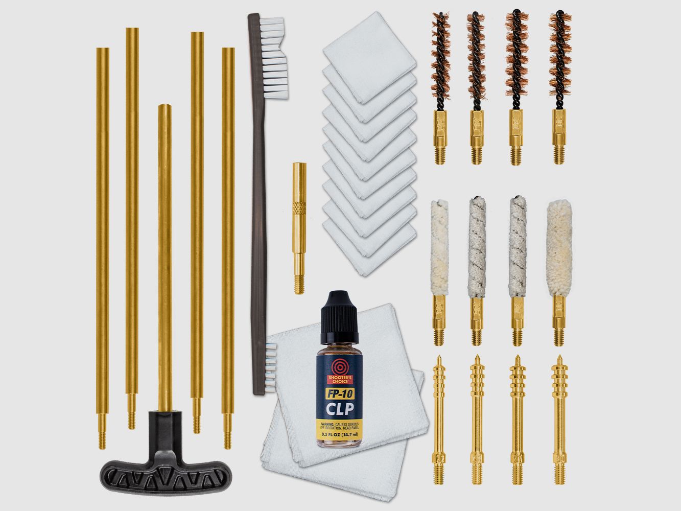 Set di pulizia Otis per .22/.243/.270/.30 incluso box di stoccaggio
