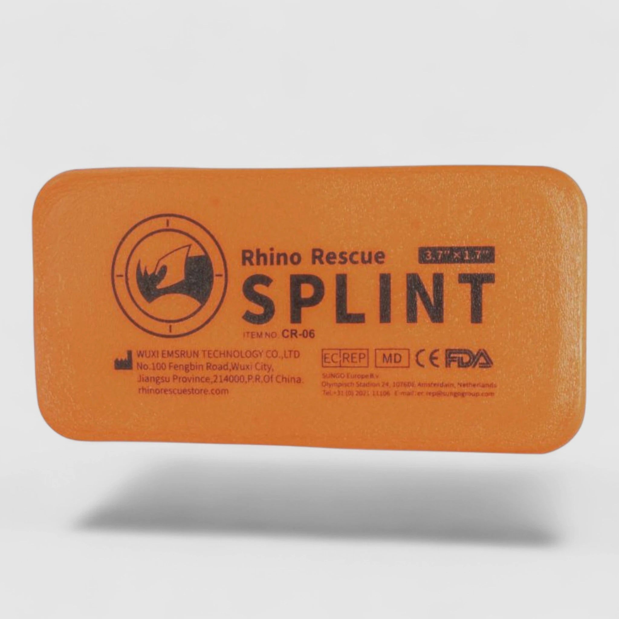 Rhino Rescue Attelle pour Doigts 9,4 cm Orange 10 Pièces