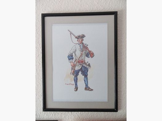 Aquarell Eugene Leliepure Armee Freikorps der Marine