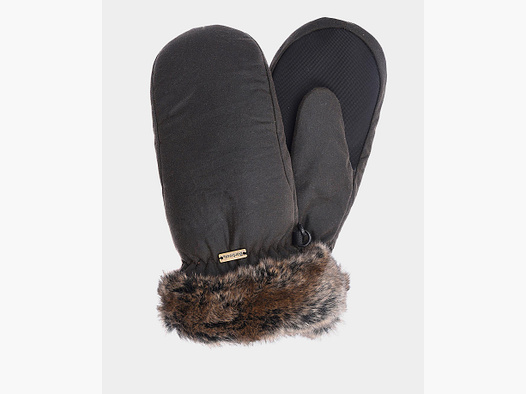 Barbour Wax Wanten met Bontafwerking