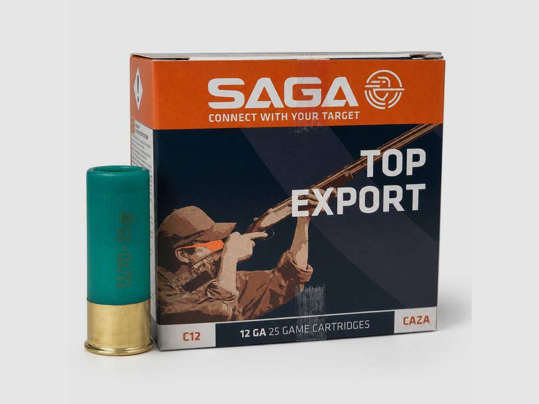 Amunicja kal. 12/70 Saga Export 34 gr (P0), zdjęcie 1 z 2