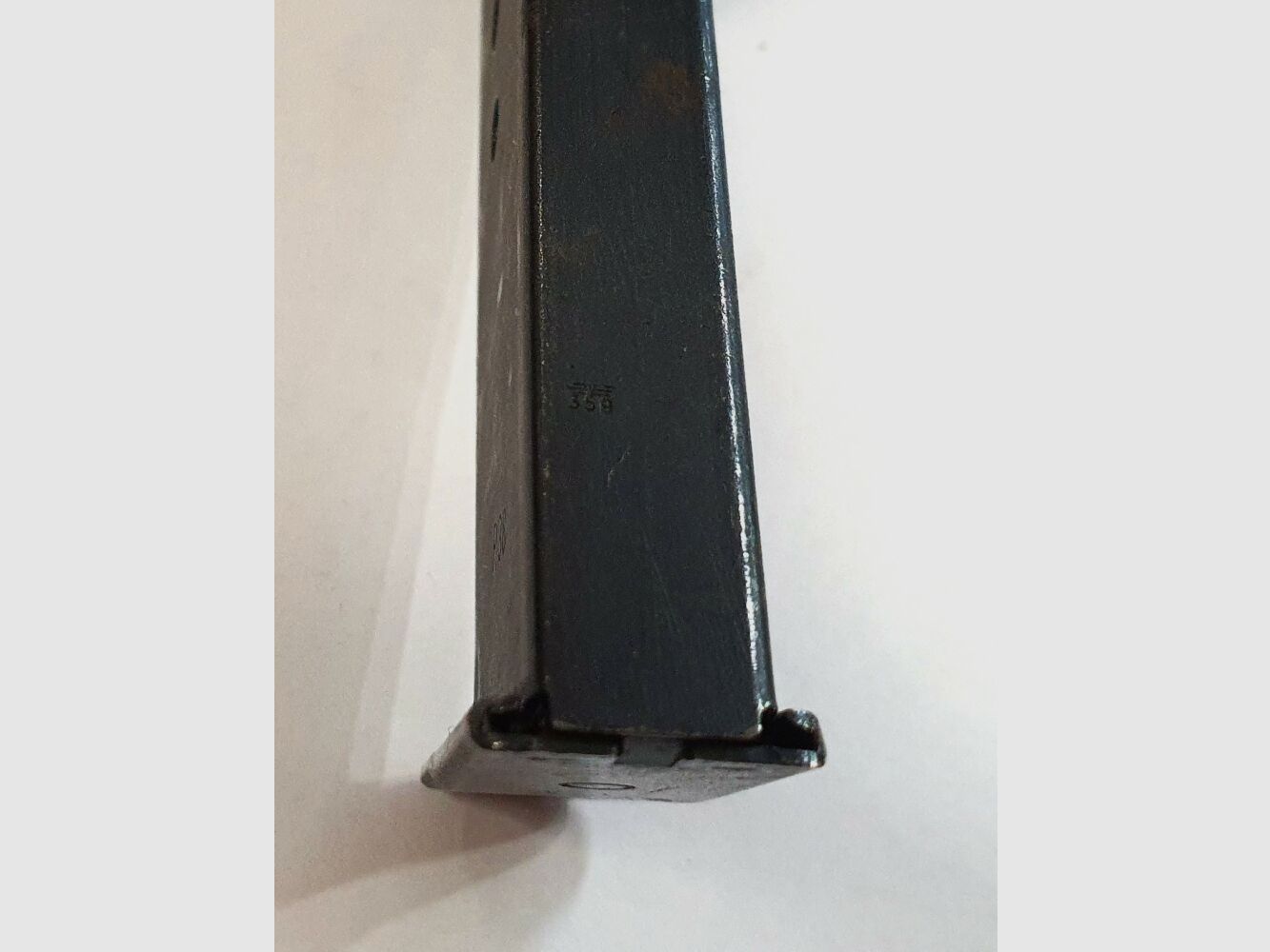 Fábrica de armas Carl Walther Walther P38 Cargador, Segunda Guerra Mundial, con sellos de Wehrmacht, usado