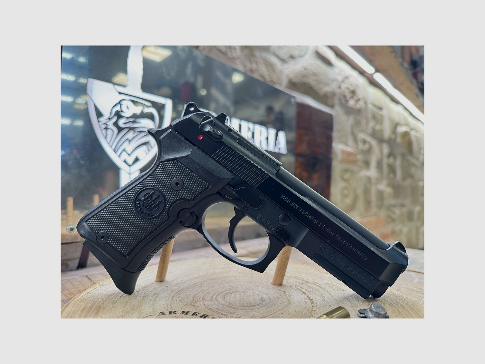 USATO – PISTOLA – BERETTA TYPE M9A1 92FS COMPACT cal. 9×21, immagine 4 di 6