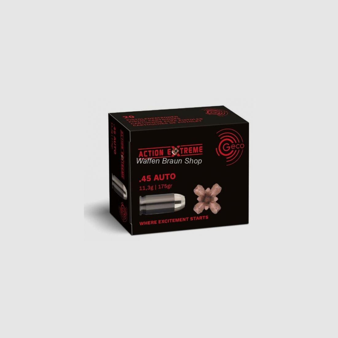 Geco .45 Auto ACTION EXTREME 11,3g 20Stück