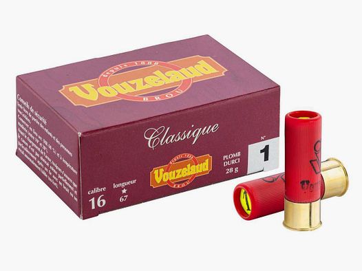 Vouzelaud Classique Grand Culot 16/67 28 g - VOUZELAUD - Cartouche chasse Grand CULOT - 8