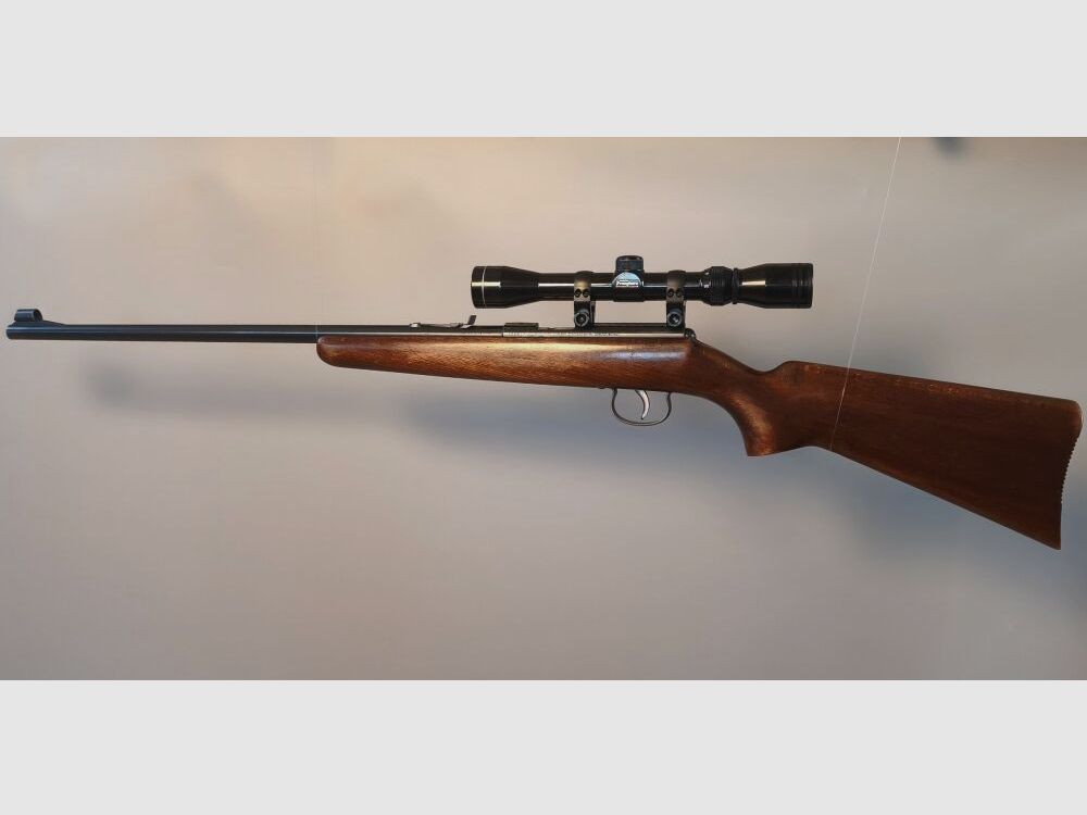 Anschütz single shot .22 long rifle with scope .22lr
