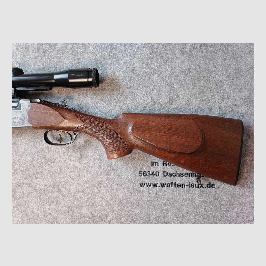 Fusil à deux coups IFFLI-Kettner avec lunette Schmidt & Bender 6x42