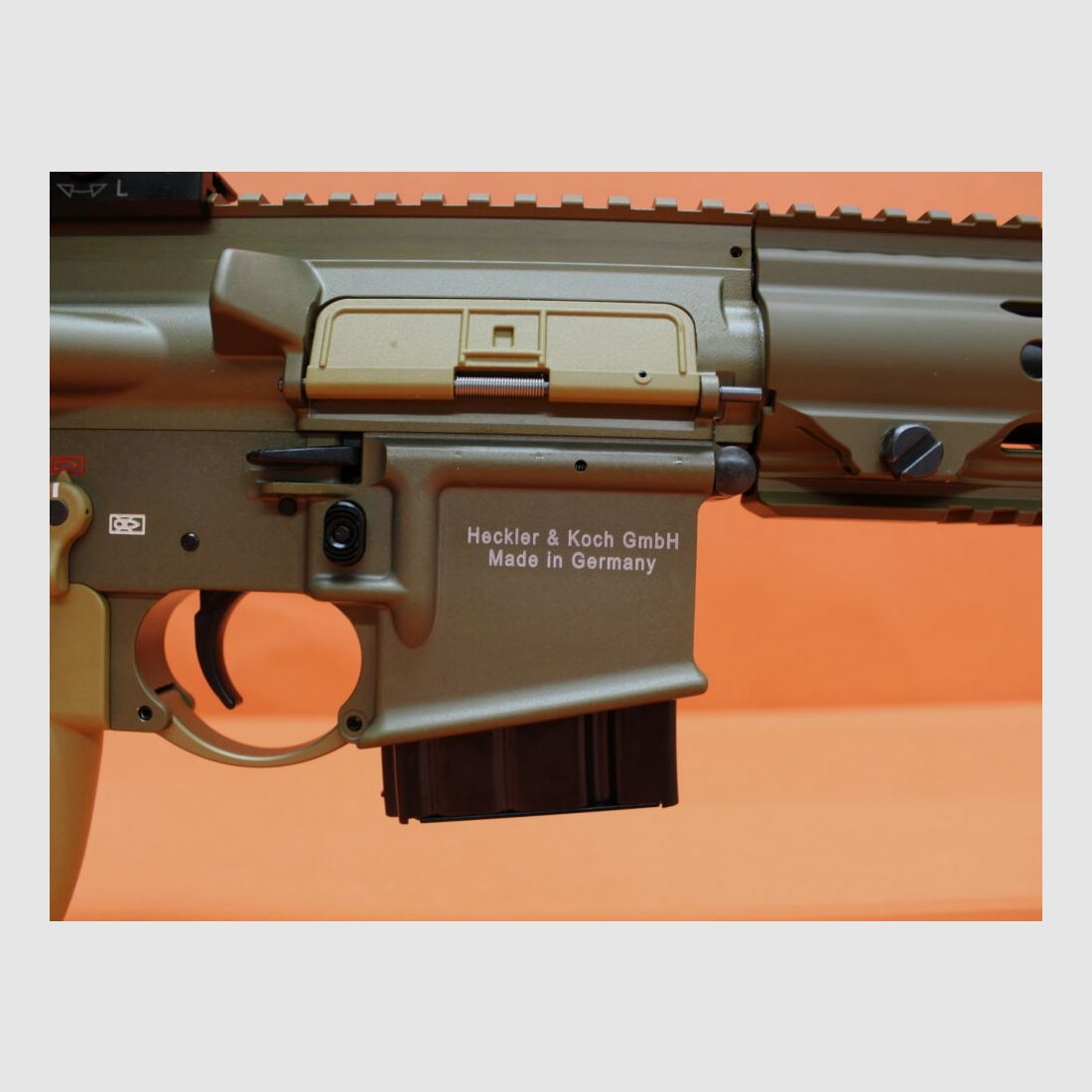 Heckler&Koch Ha.Büchse .223Rem Heckler&Koch/H&K MR223 A3 16,5" Lauf RAL8000 HKey L, Gas-Piston-System AR-15/HK416