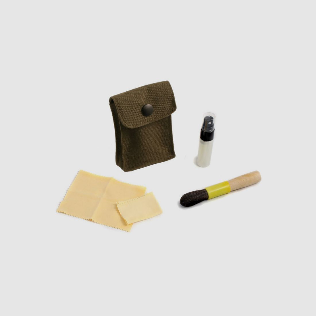 Juego de limpieza de óptica premium, con bolsa de almacenamiento