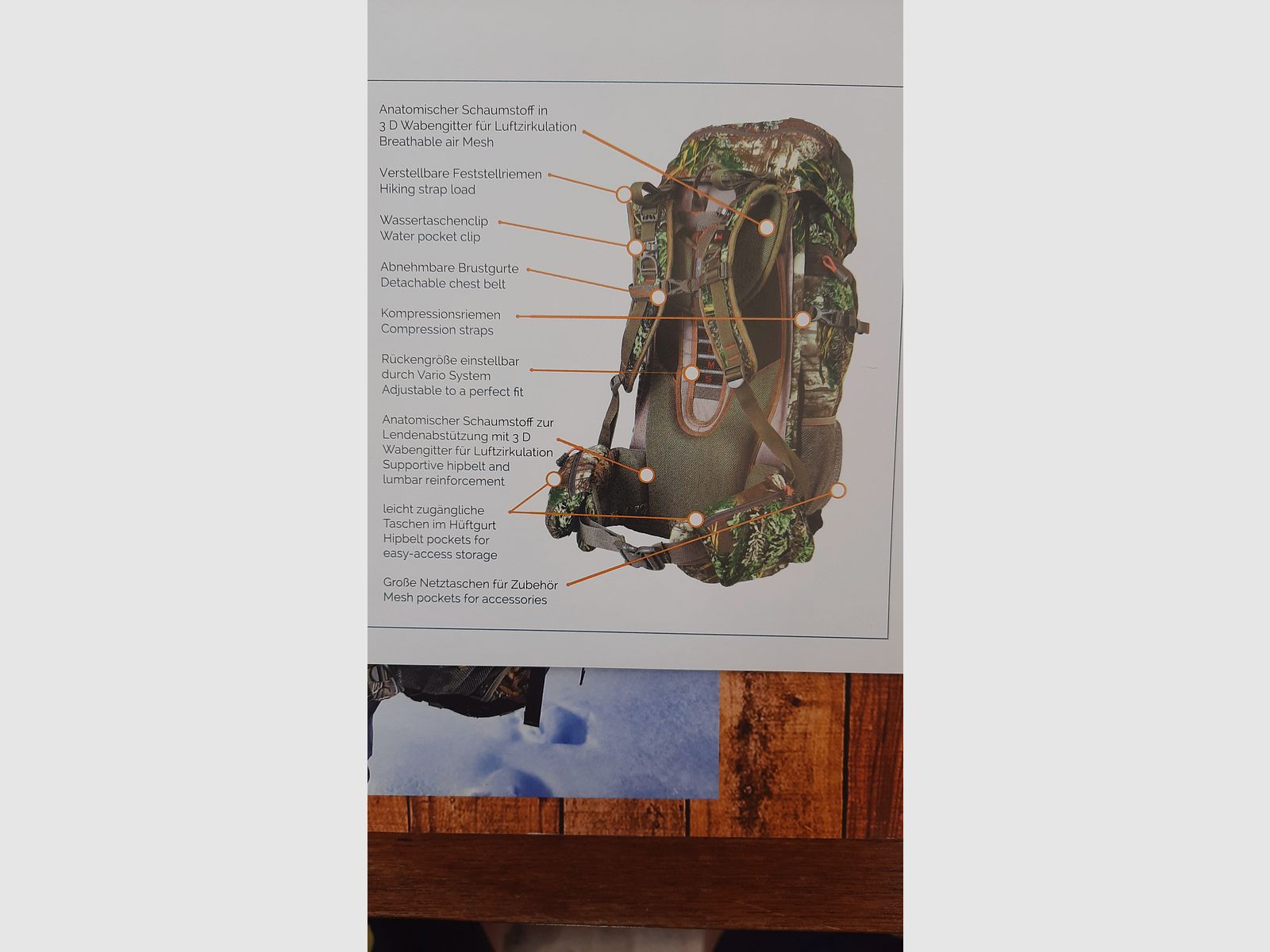mochila de caza y outdoor ligera profesional Katmai EVO II