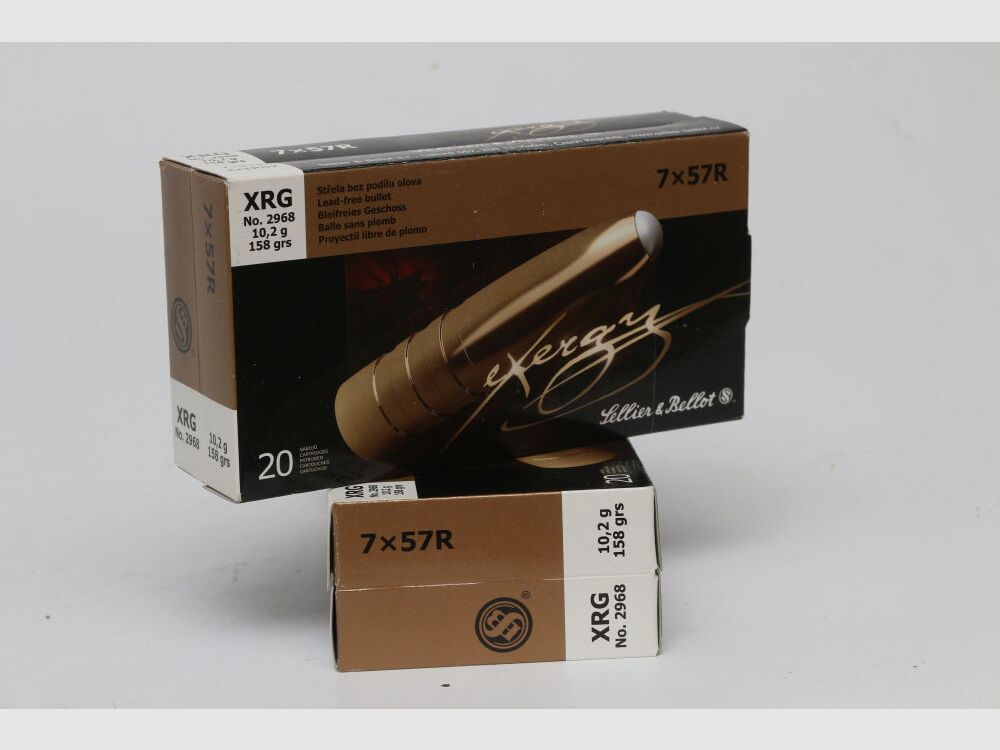 S&B 7x57R Exergy Sellier & Bellot Jagdmunition Bleifrei