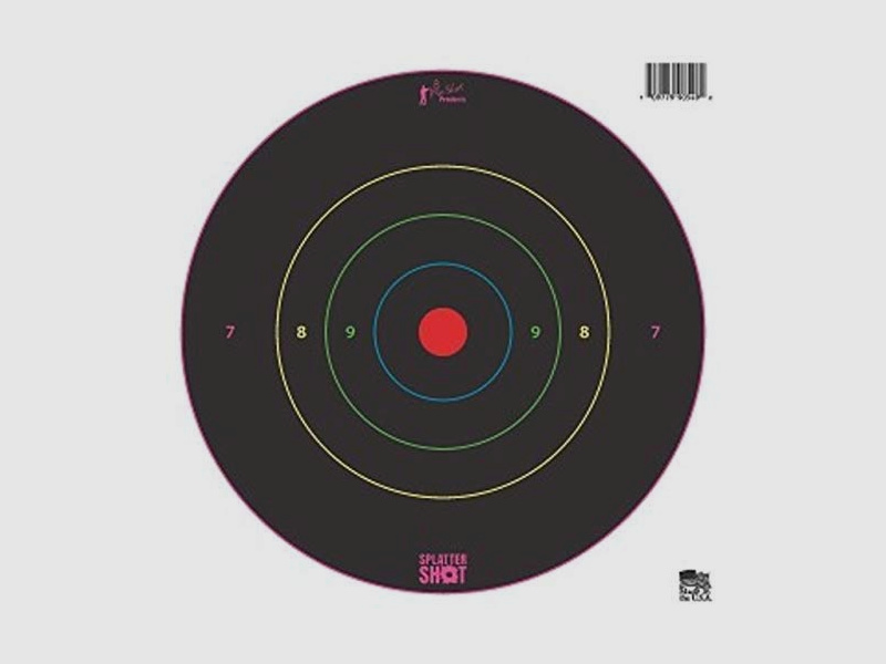 6 Bullseye Multi-Color Targets 20cm