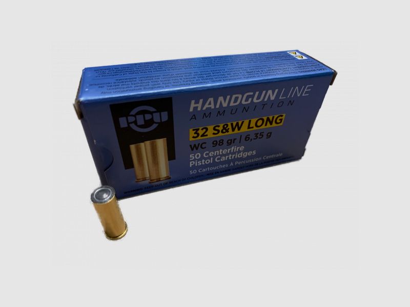 PPU .32S&W LONG L-WC - 6.35G - 50 ROUNDS