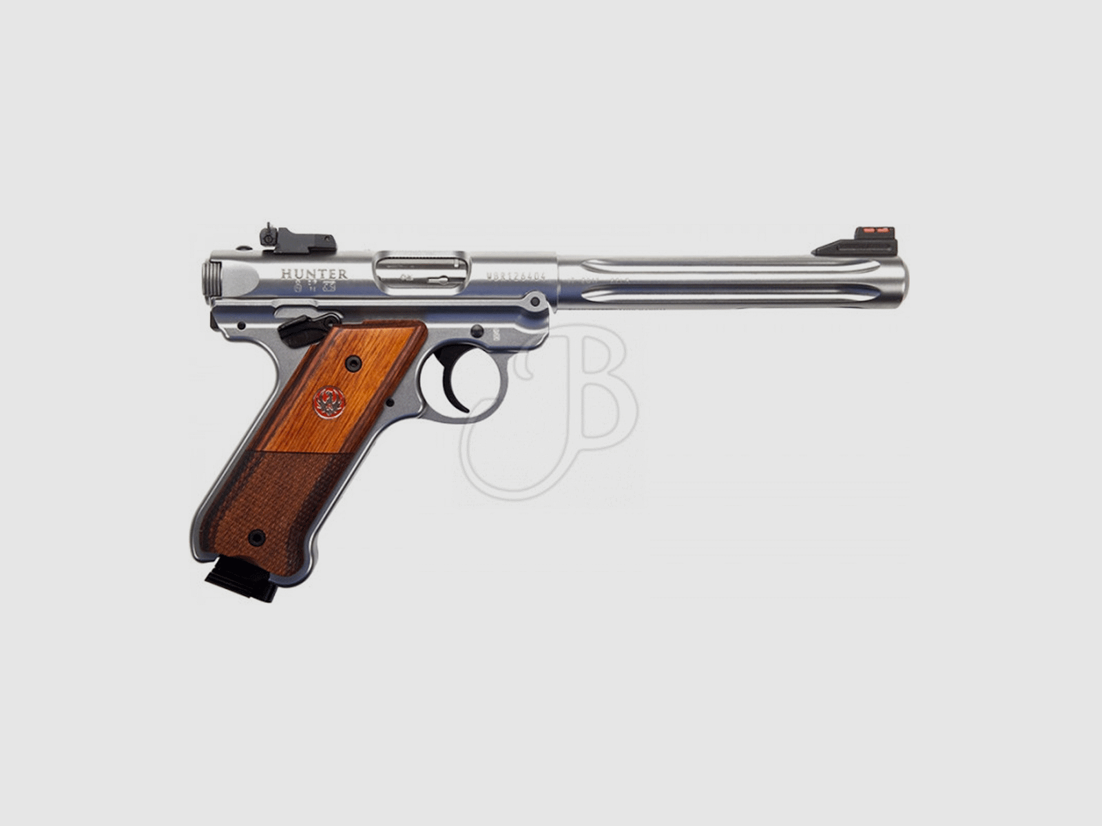 PISTOL – RUGER – MKIV HUNTER .22LR 6.7/8 SS-FLT +1C, image 1 of 2
