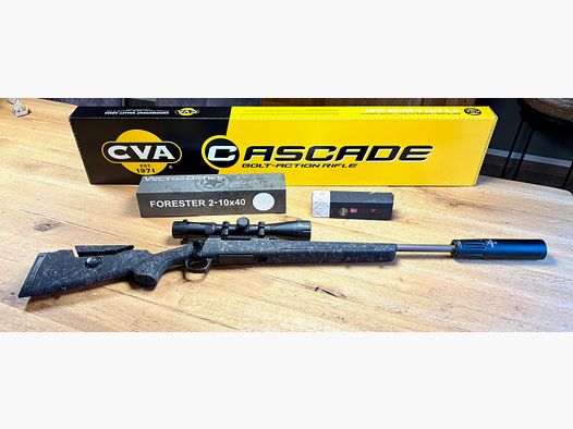 Oferta de cazador joven: Rifle de repetición CVA .308Win con silenciador y visor