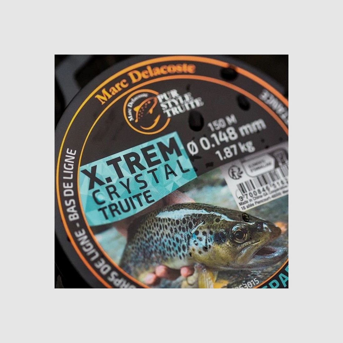 NYLON DELACOSTE X.TREL CRYTAL TROUT 150M NIEUW, afbeelding 1 van 3