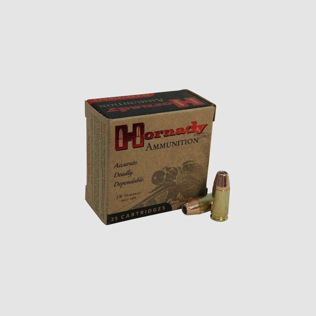 Hornady Custom 9mm Luger 147GR XTP 25 cartucce
