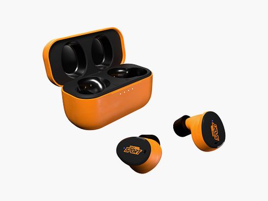 ISOtunes Caliber tapones para los oídos electrónicos | naranja - edición limitada