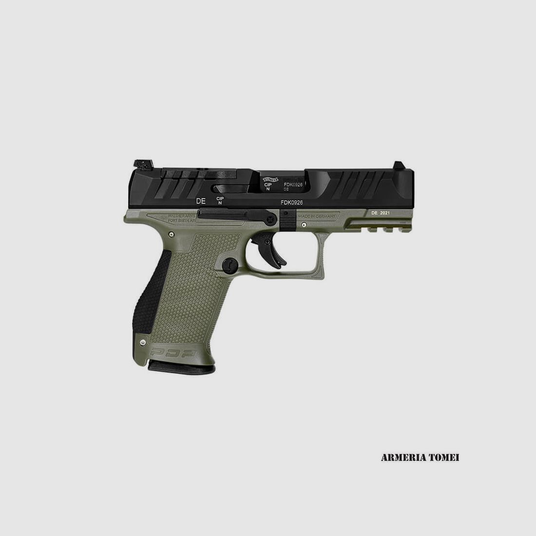 PISTOLA – WALTHER SEMIAUTO PDP COMPACT 4″ 9 LUGER GREEN, immagine 2 di 3