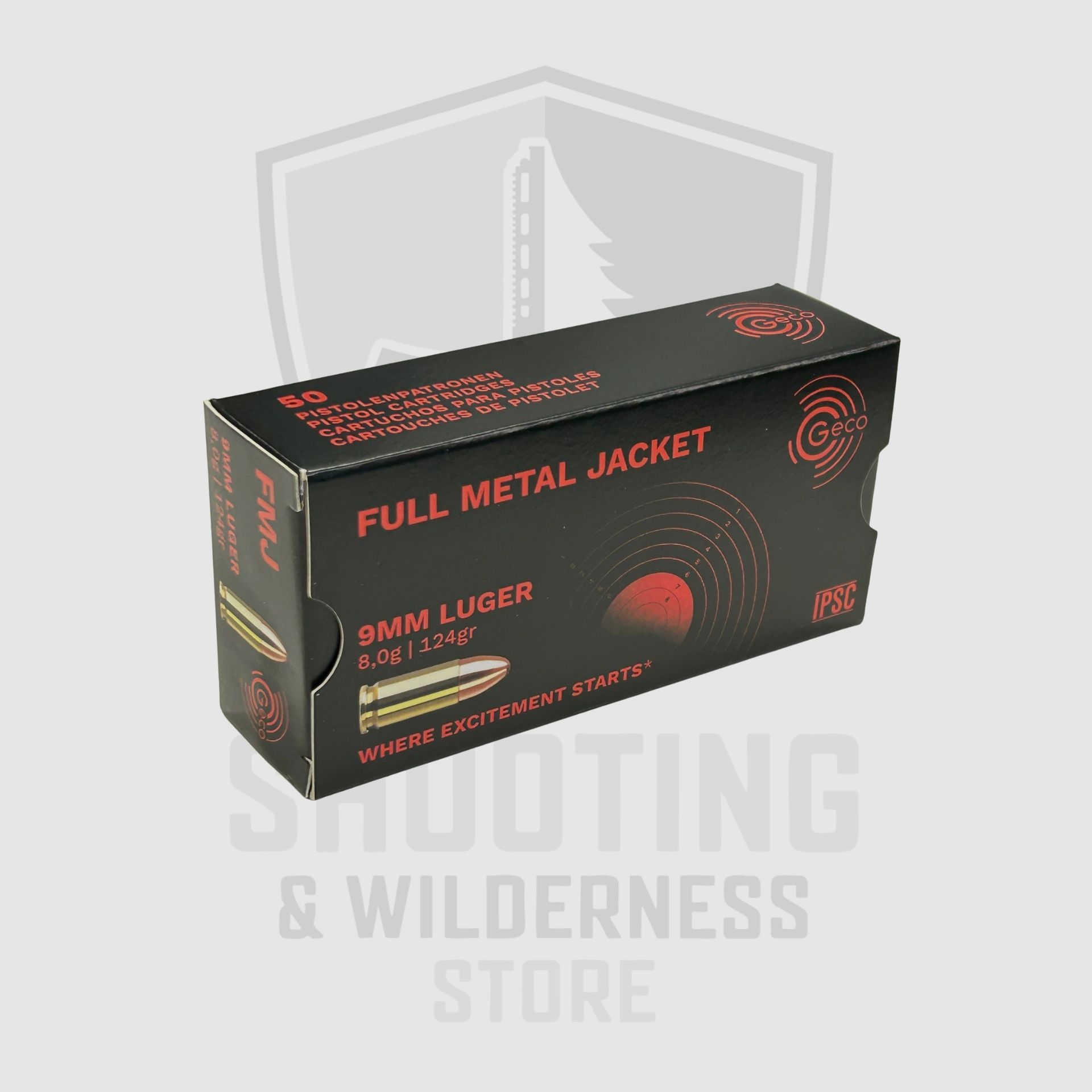 9x19mm/ 9mm Luger Geco 50 Schuss, Bild 1 von 2