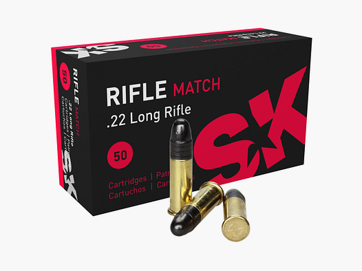 22lr SK Rifle Match, 327m/s LRN 40gr VE50