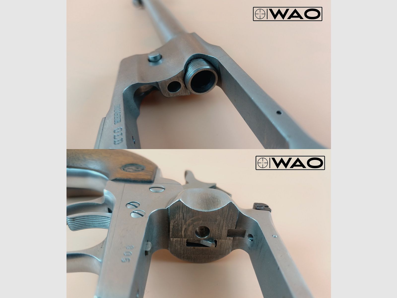 Perkussions-Revolver Sturm, Ruger & Co. Old Army, Kal. .44(BlackPowder), Schwarzpulver BP *stainless - neue Pistons*