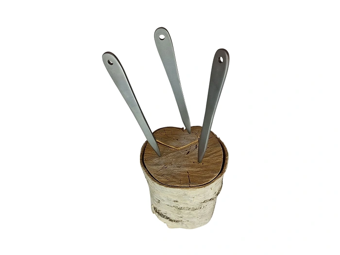 Cuchillos de lanzamiento deportivos KAL22 modelo STRZAŁA – cuchillos arrojadizos – 3 unidades, cuchillo plateado, imagen 7 de 8