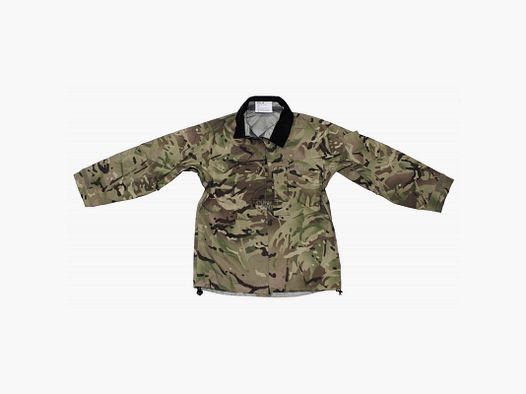 British waterproof jacket, lightweight MTP camouflage, used.