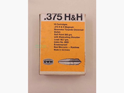 DWM, Berlino cartucce per fucile .375 H&H Mag