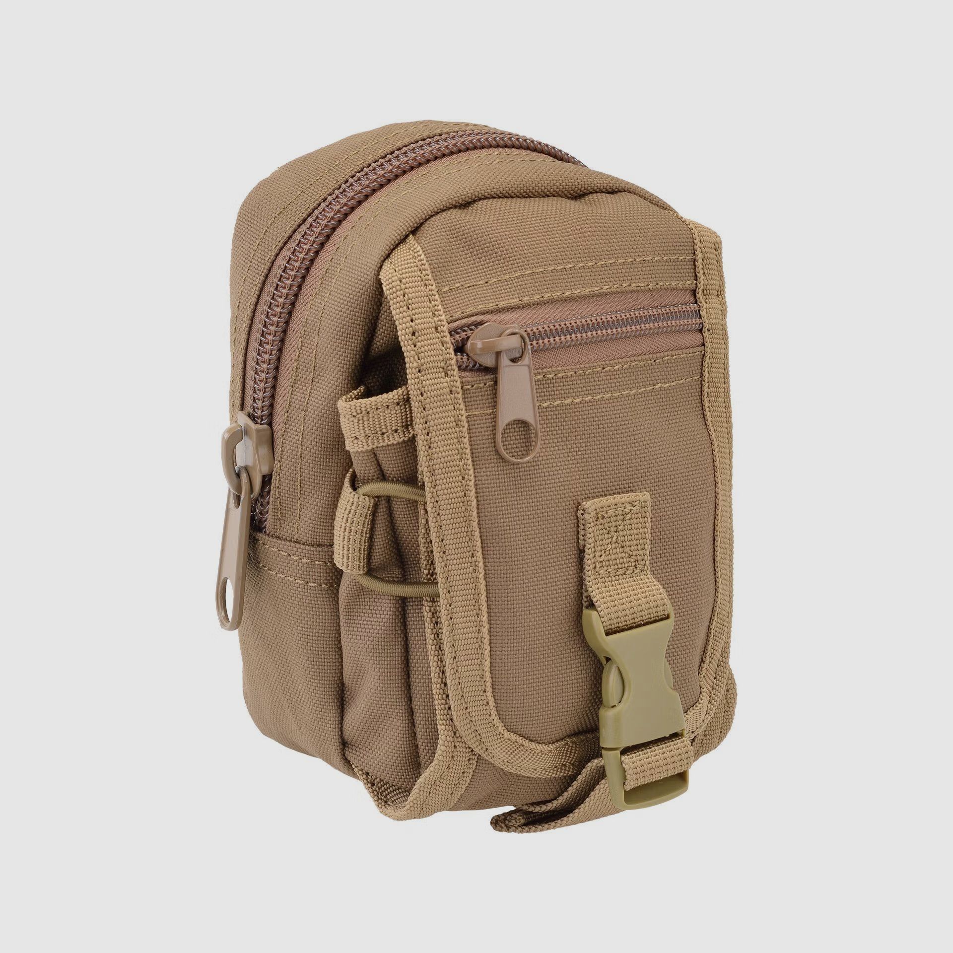 Outac kleine utility Pouch Molle Tan, Coyote Tan 10x17x8cm
