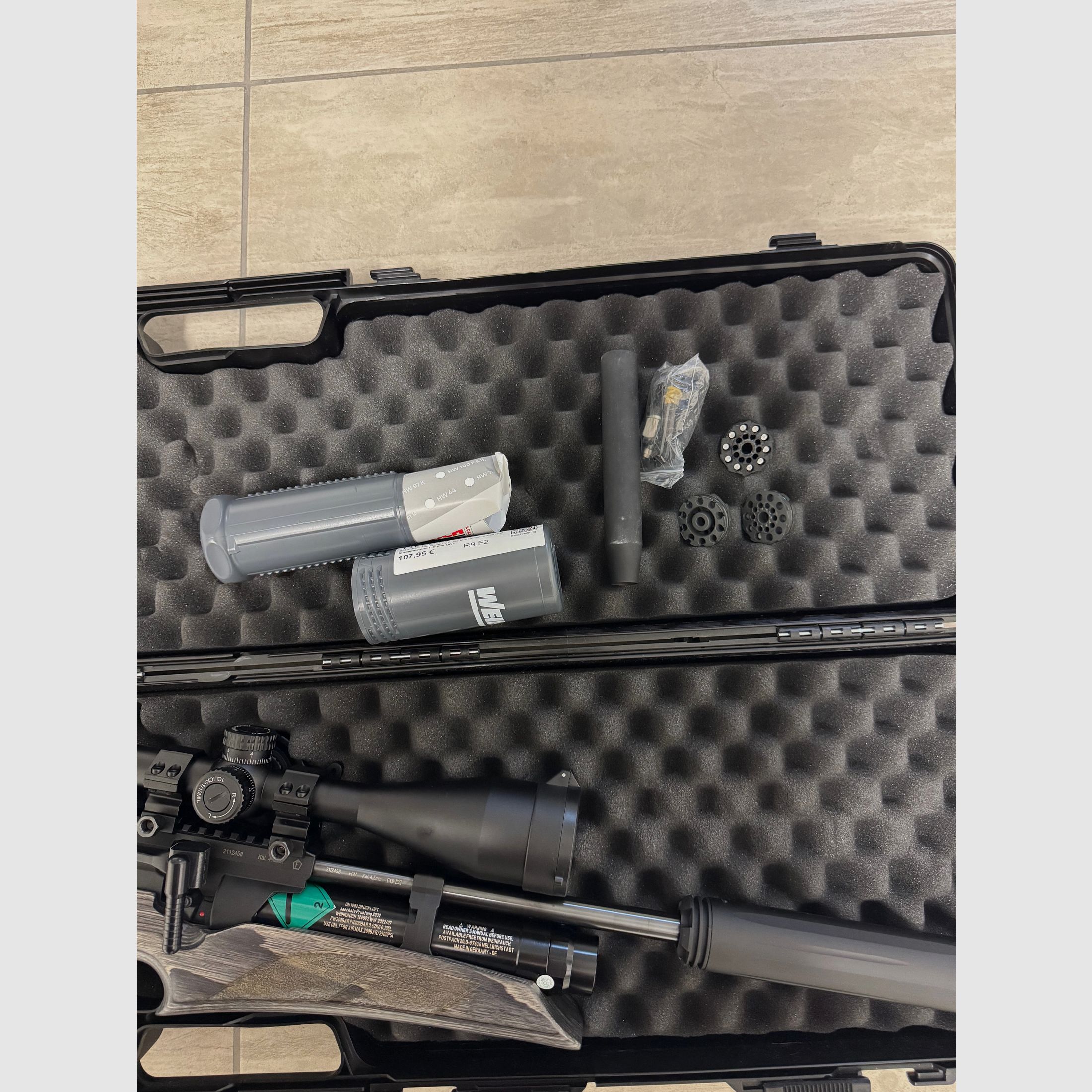 Weihrauch HW 110 TK Carbine – Schichtholz kolf 4,5 mm
