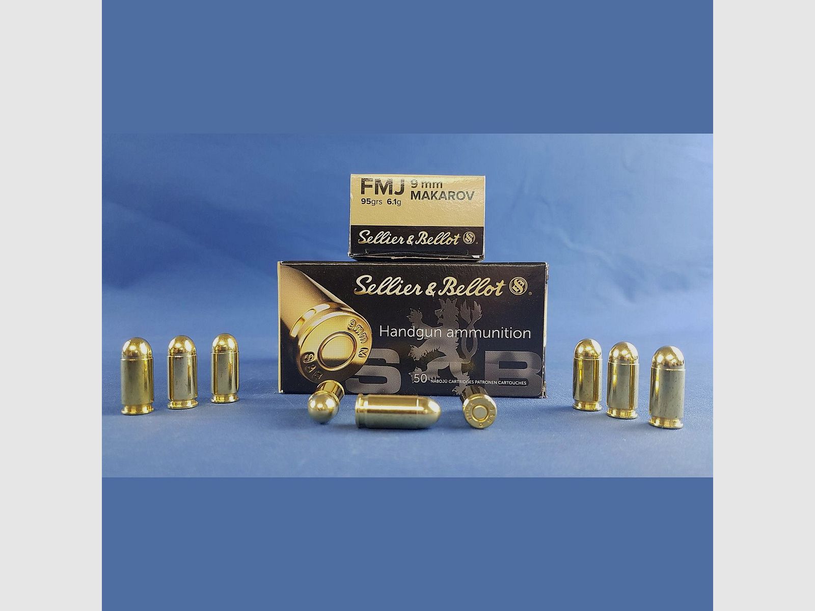 Sellier&Bellot 9mm Makarov FMJ 95grs 6,1g