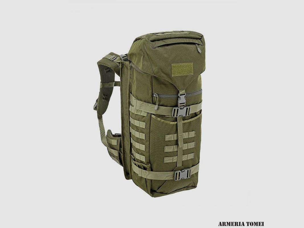 Backpack - DEFCON 5 – Battle Backpack with Rifle Holder Col. OD Green, image 1 of 2