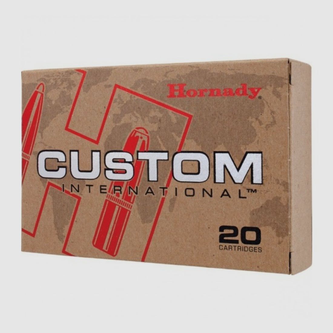 308 Winchester Hornady Custom International™ 220 gr RN INTERLOCK® VE20