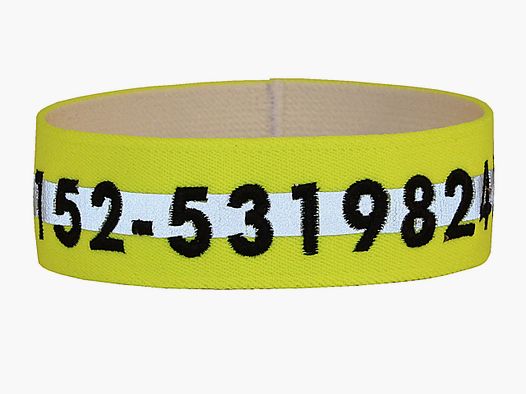 Smalle geborduurde signaalhalsband
