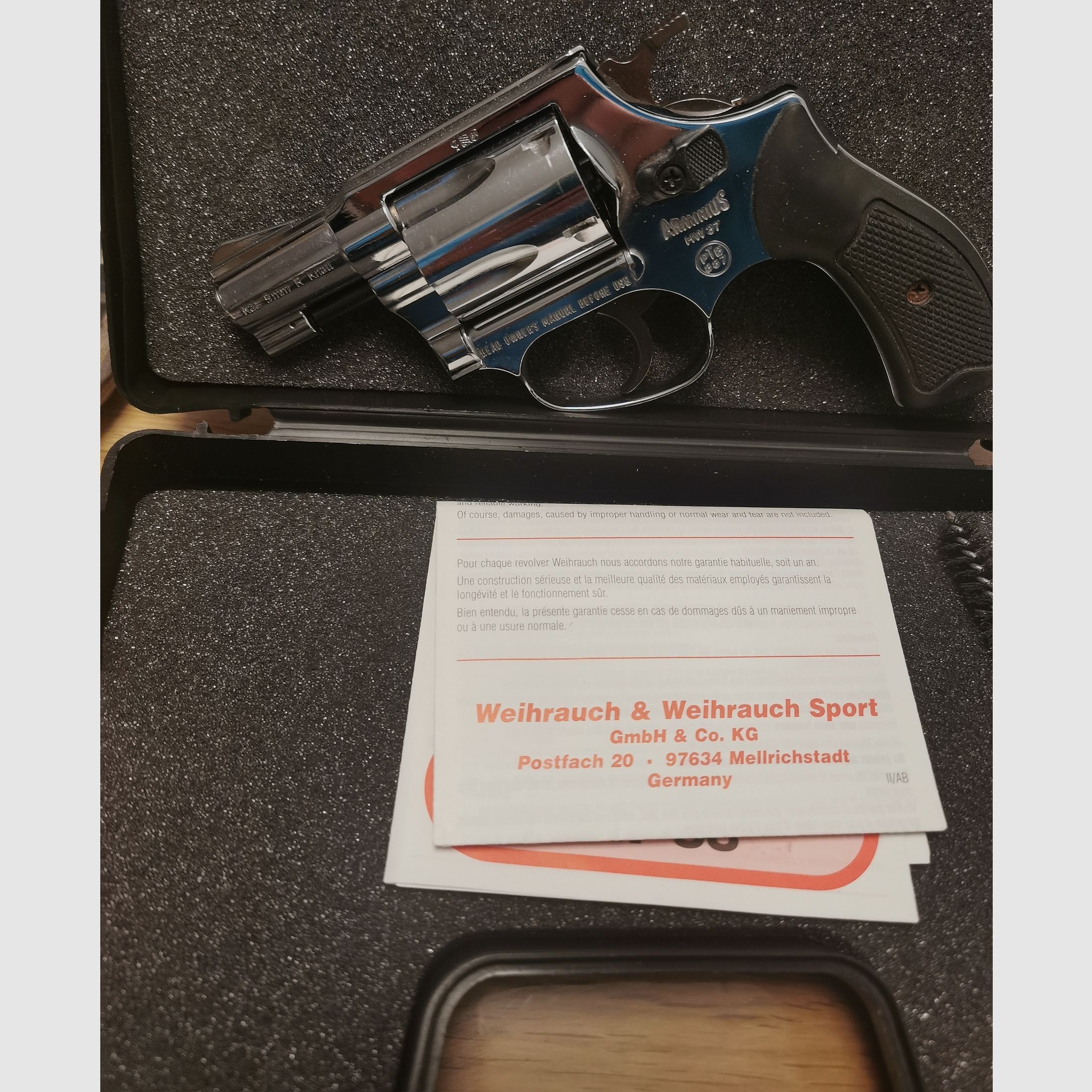 Weihrauch HW37 Chrom wohl eine der seltensten Varianten 9mm RK gut 100 % Funktionsfähig mit PTB frei ab 18 Jahre