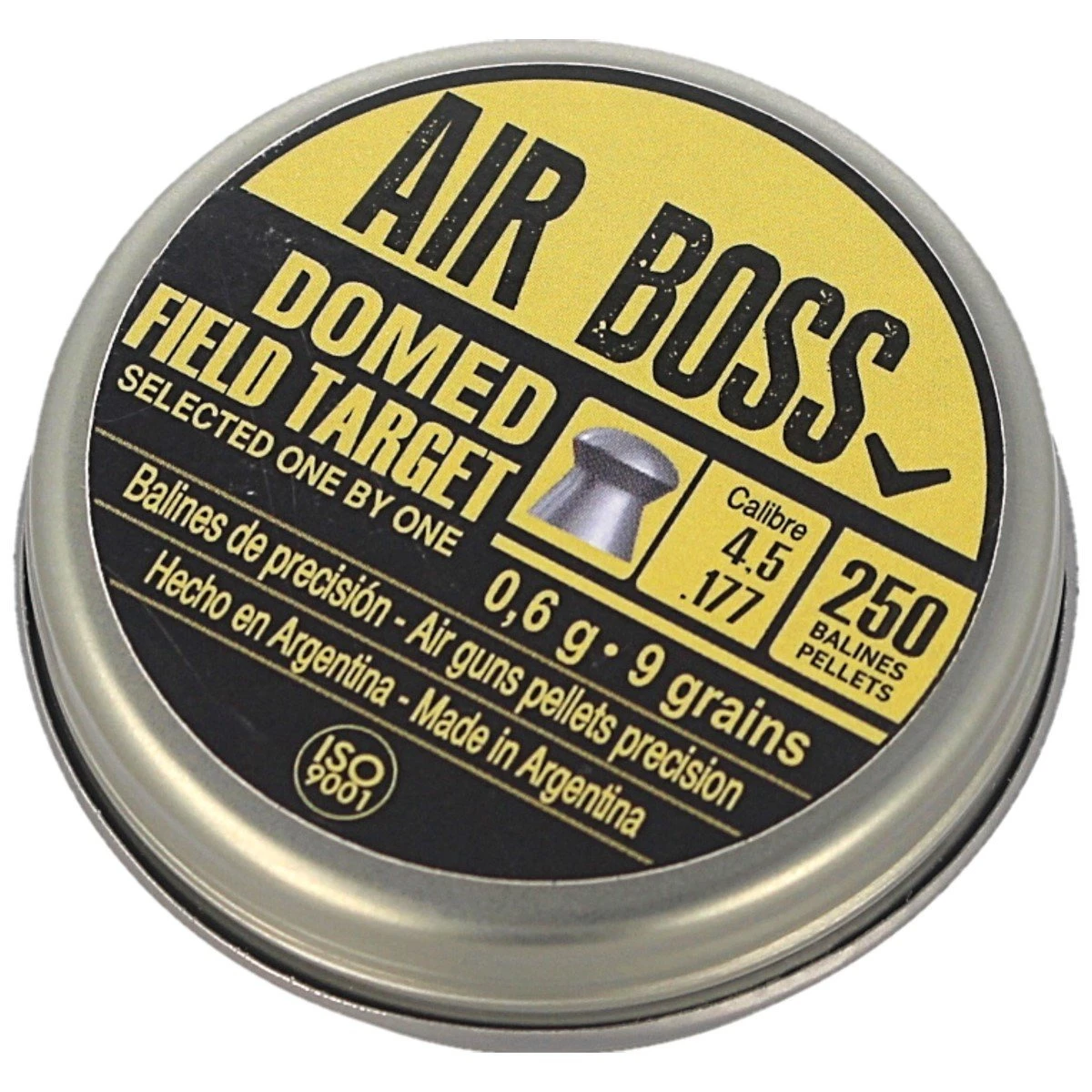 Apolo Air Boss Domed Field Target balines 4,5 mm, 250 unidades 0,60 g / 9,0 gr