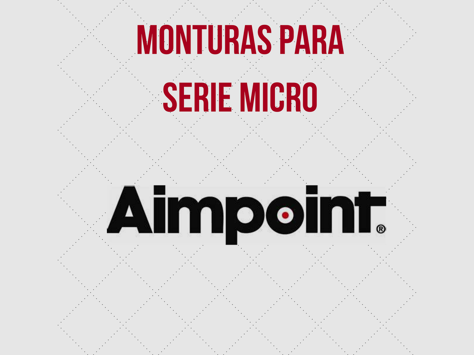 Montura Aimpoint Serie Micro S-1 Lista Ventilada 2,4-3,6/ 6-12mm, imagen 1 de 2