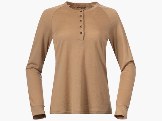 Bergans Lysebu Wool Henley Dames Warm Sand. M