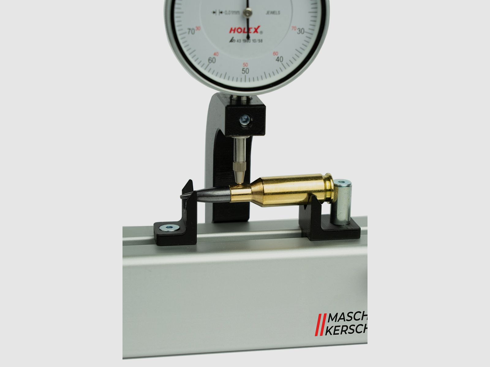 Concentricity testing device / cartridge run-out measuring device / run-out measuring device