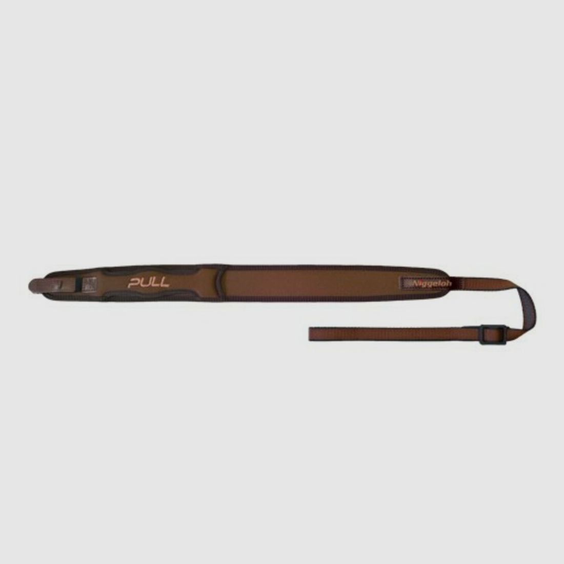 Rifle sling with stabilizing handle Niggeloh Pull Brown Neoprene, image 1 of 3