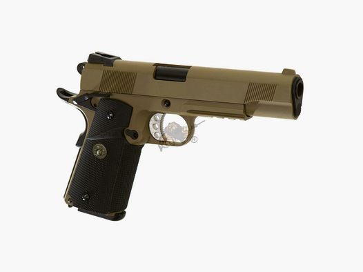 M1911 MEU Tactical Full Metal, GBB Desert -F-
