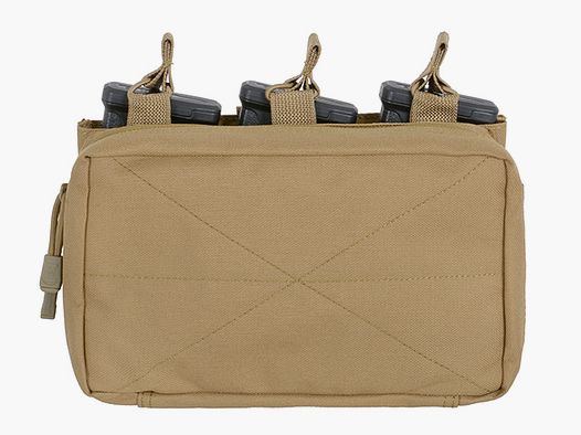 MOLLE Triple Rifle Mag/GP Pouch - Coyote [8FIELDS]