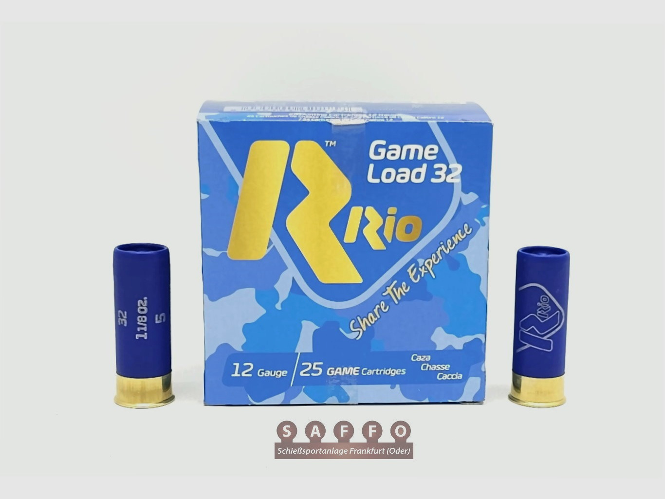 12/70 Rio Game Load Schrotpatronen 3,0mm / Nr.5 / 32g  - 250 Stück