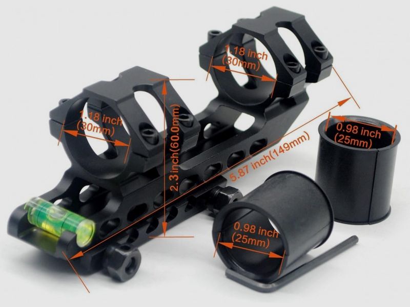 Montage Ringe für 25,4 / 30 mm Durchmesser / für 20 mm Picatinny Schiene