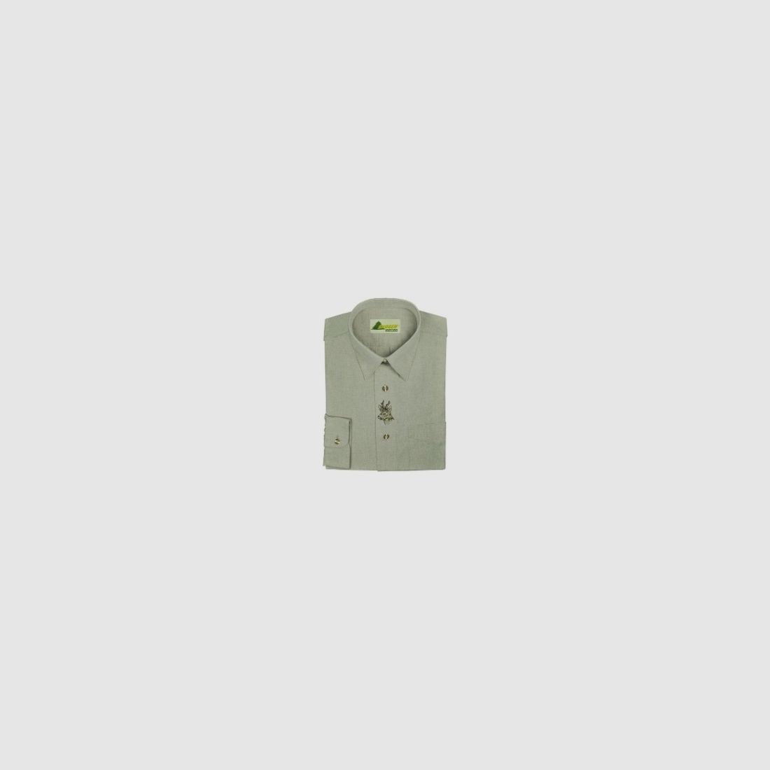 Hemd Chambray 1/1-Arm - Rehbock Stickerei