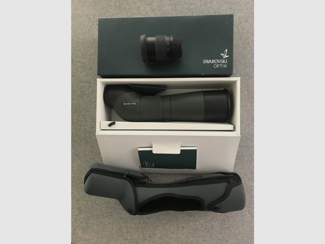 Swarovski telescopi/spektiv STM 65 HD, oculare 25-50x, custodia "come nuovo