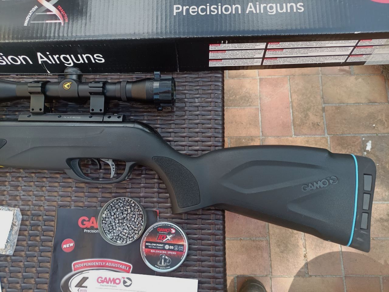 Mehrlader Luftgewehr Knicklauf Gamo Replay 10Maxxim Zielfernrohr 