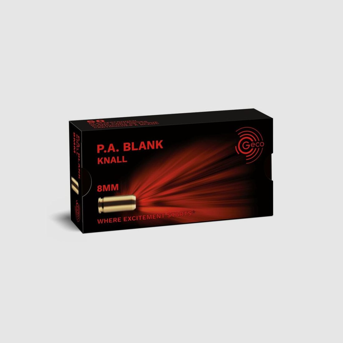 GECO 8mm Blank - Knall - 50 Patronen
