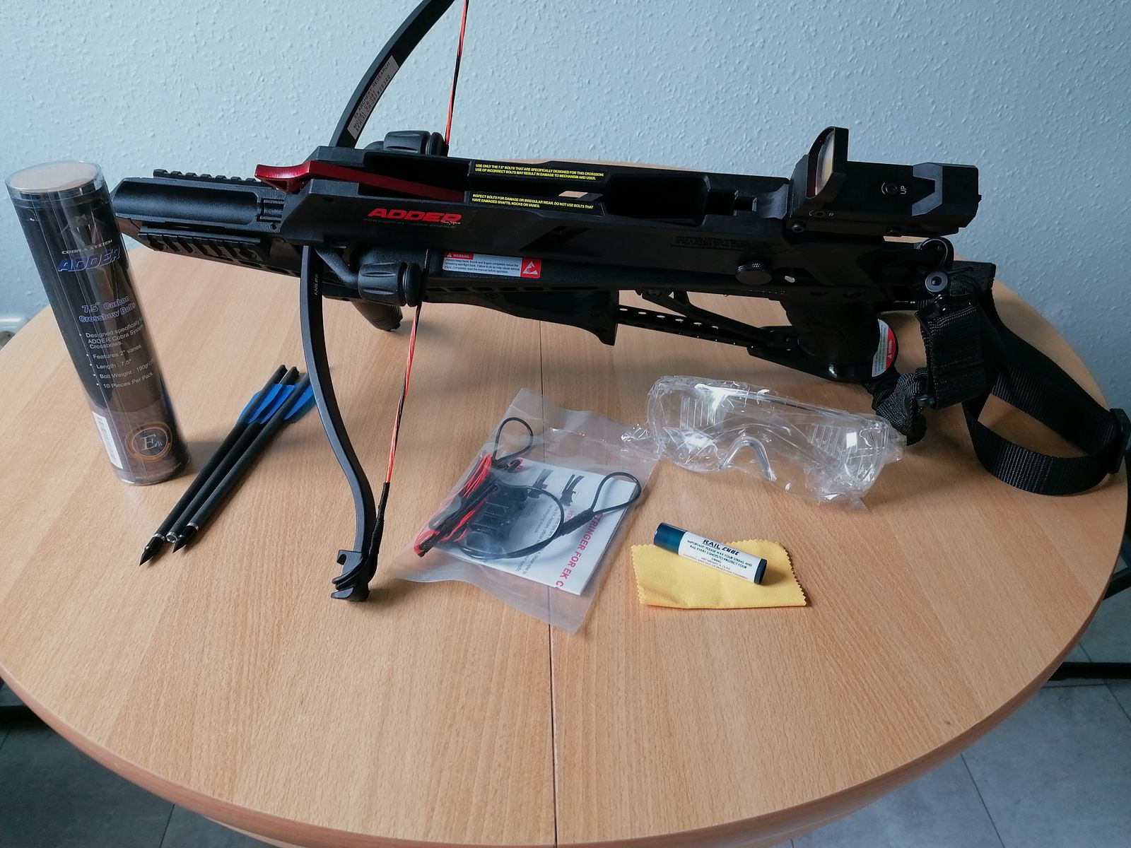 Armbrust Cobra R Series, inclusief accessoires